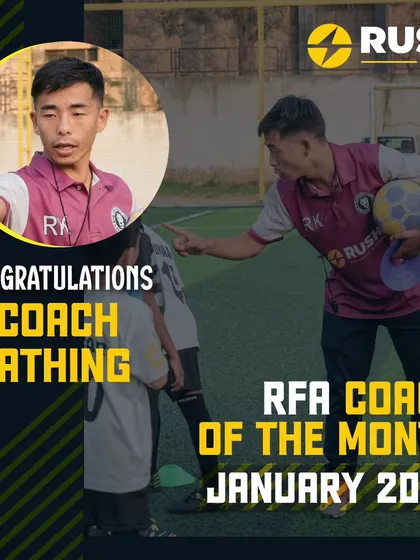 Congratulations to Coach Rathing, our Coach of the Month for January 2025. His enthusiasm and belief in every player help shape skilled footballers and strong individuals.