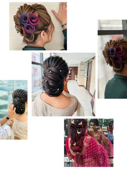 Another look at our portfolio of stunning hairstyles. This collection emphasizes our ability to create both traditional and modern updos, perfect for bridal and formal events.