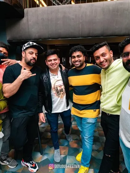 A group photo from the Get Loud Festival. Being part of big events and collaborating with other artists is a huge part of my journey as a DJ.