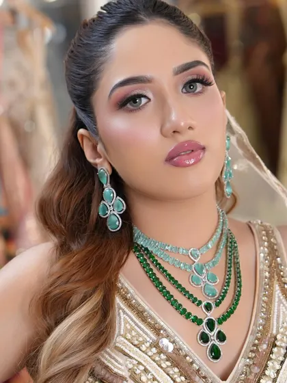 A soft, romantic glam look from a recent bridal shoot. This style is perfect for future brides looking for dreamy and elegant inspiration for their big day.