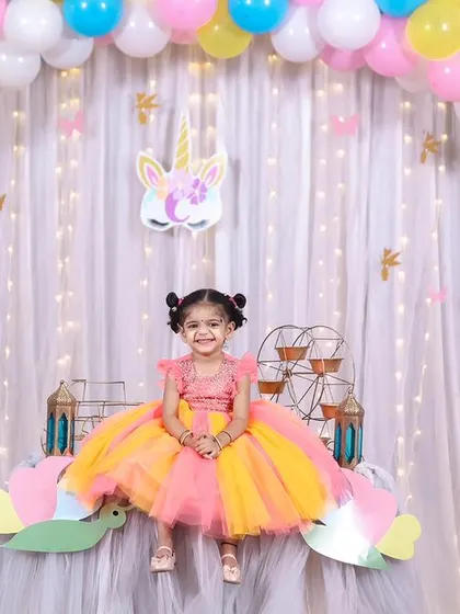 A playful 'Masha and the Bear' themed birthday party, with forest decor, character cutouts, and colorful balloons, perfect for a fun-filled adventure.