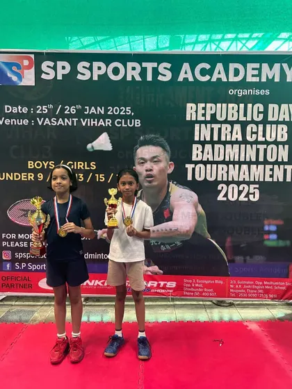 The U-9 girls finalists with their well-earned trophies. It's wonderful to see such talent and enthusiasm at a young age.