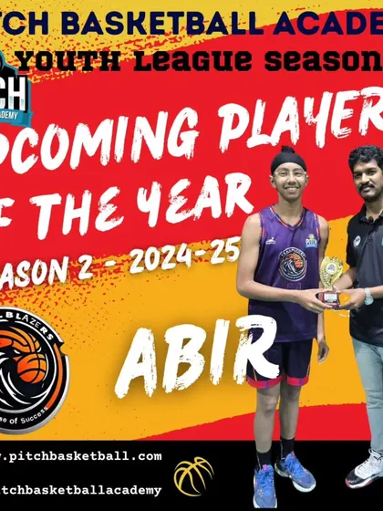Identifying future stars is key to our program. Abir was named Upcoming Player of the Year, a recognition of his promising talent and bright future.