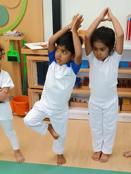 From quiet meditation and yoga poses in the classroom to the energetic races and team drills on Sports Day, we focus on holistic child development. These activities help build physical strength, coordination, and the spirit of sportsmanship.