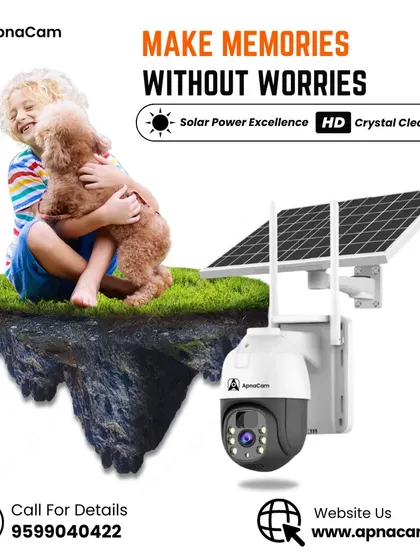 Make memories without worries. Our solar-powered camera with crystal clear HD video lets you enjoy life while it keeps your home safe.