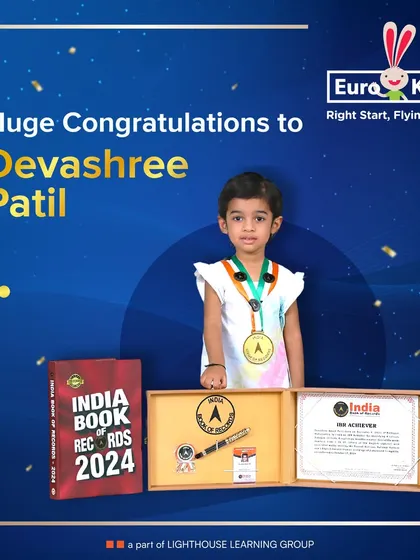 I am proud to celebrate Devashree Patil's incredible achievement, which was recognized by the India Book of Records. It is moments like these that highlight the amazing potential of our young learners.