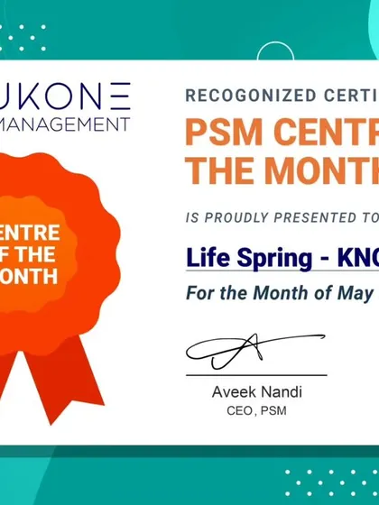 Another win for Life Spring KNG Pudur, recognized as our PSM Centre of the Month for May. Their consistent quality is a benchmark for our network.