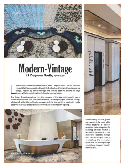 A comprehensive collection of our features in publications like Society Interiors, The Neptune Glitz, and Commercial Design, along with awards and recognitions from events like the Asia Pacific Hotel Awards and Design Democracy.