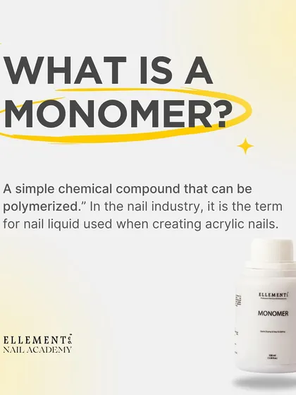 What is a monomer? It's the nail liquid used when creating acrylic nails. This post is the start of our guide to monomers.
