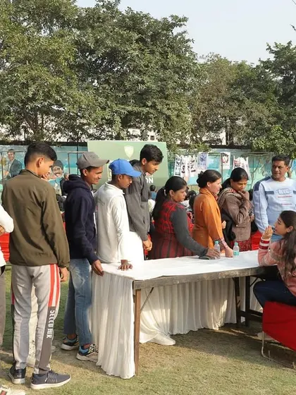 Players and parents register for the interaction session. These events are a cornerstone of our program, ensuring a strong partnership between the academy and families in nurturing our cricketers.