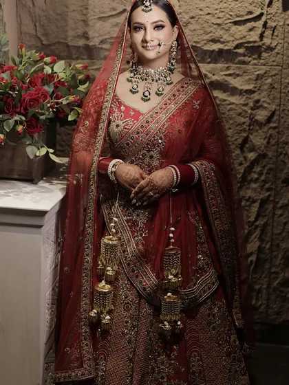 The complete bridal look. My goal is always to ensure the makeup, hair, and styling come together to create a cohesive and breathtaking vision for the bride on her special day.