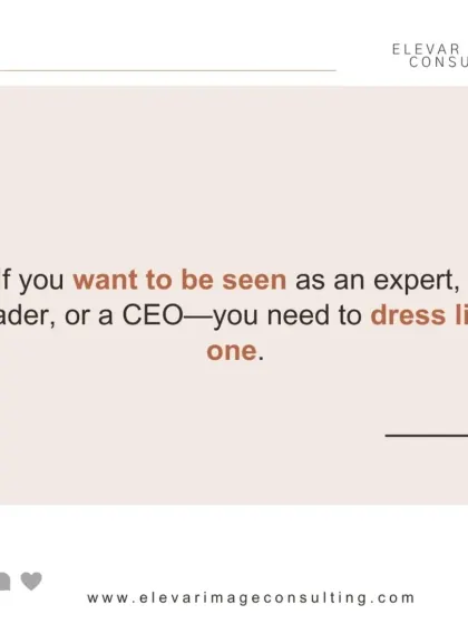 To be perceived as a leader, you need to dress the part. Your wardrobe is a critical component of your personal brand and professional authority.