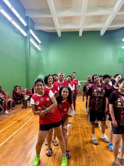 Having some fun on the court during the Inter Parish tournament. We train hard, but we also make sure to enjoy the journey together.