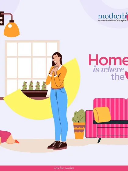 Home is where the heart is. The image of a mother watching her baby crawl captures the peace and love that fills a home. These quiet, everyday moments are what make family life so special.