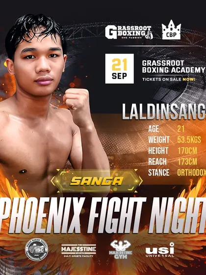 A fighter profile from our Phoenix Fight Night poster series.