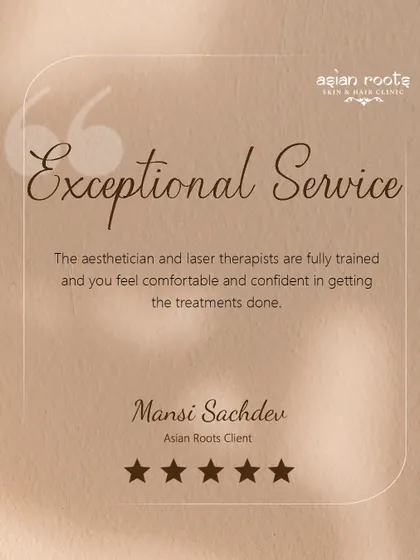 This client review emphasizes the confidence you can feel knowing my aestheticians and laser therapists are fully trained. I ensure my team is equipped with the expertise to provide exceptional service.