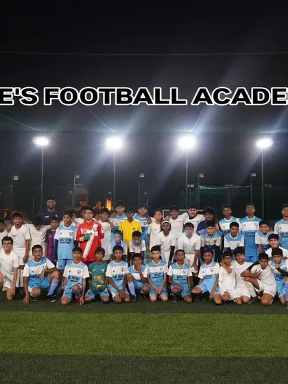 A group photo of the entire Blues Football Academy team at the SadashivaNagar venue. This image captures the scale of our events and the community of players we bring together.