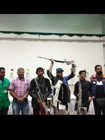 A moment of victory for our shooters at the state championship, a result of their dedication and rigorous training at the academy.