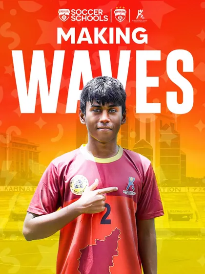 A BFC Soccer Schools graduate, Nithin Badri, captains the Karnataka State Team. We are incredibly proud to see our players become leaders.