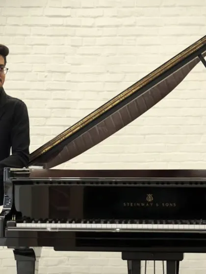 We are proud to have exceptionally talented teachers like Mr. Allaudin Shaikh on our team. Here he is with a beautiful Steinway & Sons grand piano before his solo recital at the prestigious NCPA. Our faculty consists of performing artists who inspire our students with their own musical excellence.