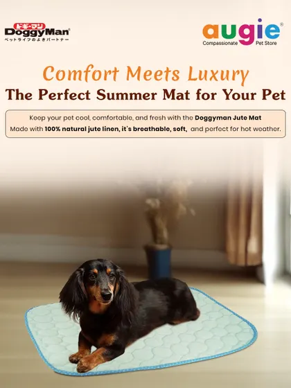 Comfort meets luxury in this perfect summer mat for your pet. The Doggyman Jute Mat is made with 100% natural jute linen, making it breathable, soft, and ideal for hot weather.