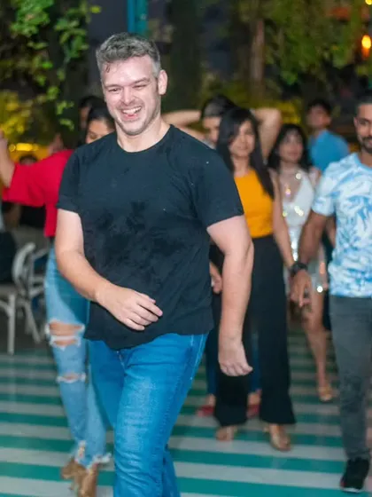 Serving smiles, spins, and sass. This is your average Latin dance party at La Rumba. Watching these smiling faces light up the floor is the perfect reset button.