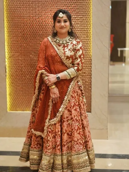 A full-length shot of the client.