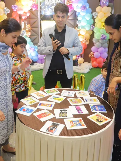 Even the adults can't resist joining in on the fun! This picture guessing game is a hit with all age groups.