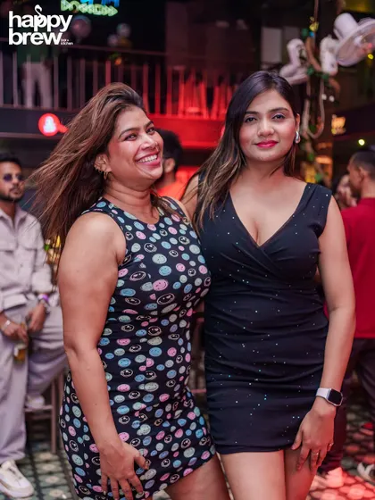 All smiles on the dance floor at Happy Brew. My goal is to create a fun and welcoming atmosphere where everyone can have a great time.