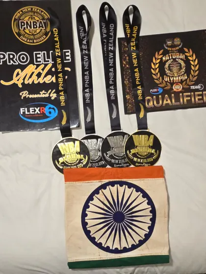 The rewards of hard work: 2 gold and 2 silver medals from the INBA World Championships, and qualification for the Natural Olympia.
