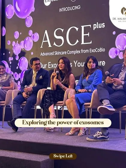 Exploring the power of exosomes during a panel discussion. These advanced skincare complexes are changing the way we approach skin brightening and regeneration.