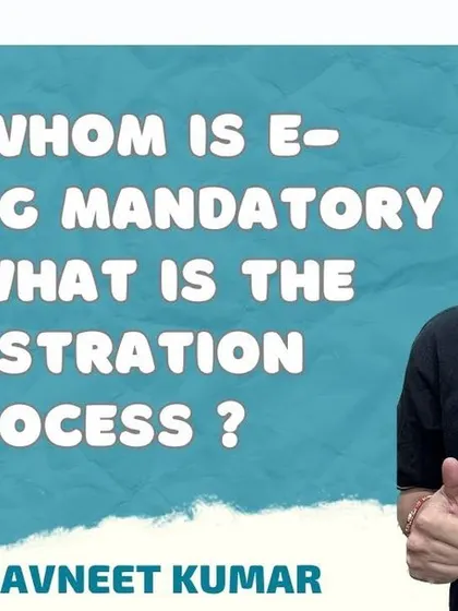 A thumbnail for our YouTube video explaining the e-invoicing process. We cover who it is mandatory for and the step-by-step registration process to ensure your business is compliant.