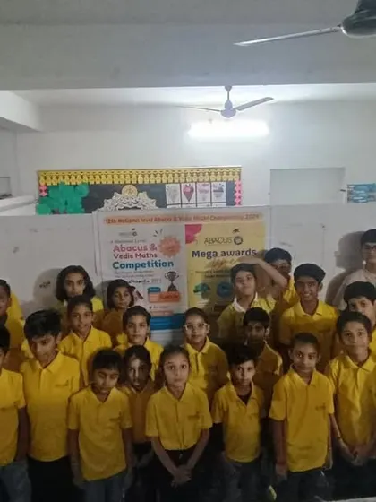 The full team of students from our Kishangarh center, united and ready to compete.