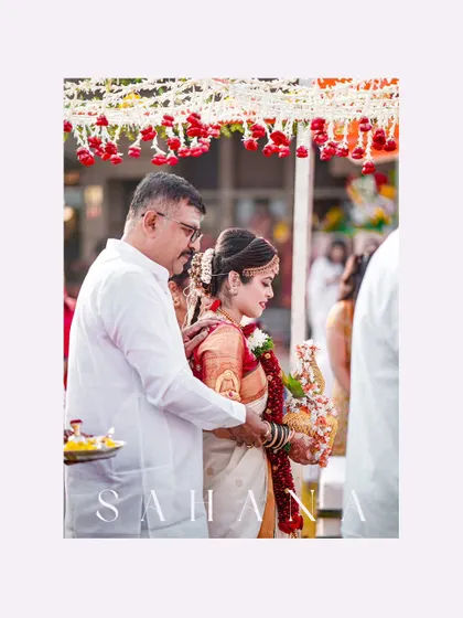 The bride's entrance with her father, a touching and emotional moment from the wedding ceremony.