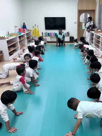 From quiet meditation and yoga poses in the classroom to the energetic races and team drills on Sports Day, we focus on holistic child development. These activities help build physical strength, coordination, and the spirit of sportsmanship.