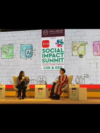 A one-on-one chat with Dia Mirza at the TOI Social Impact Summit. We managed the stage to create an intimate setting for this important conversation.