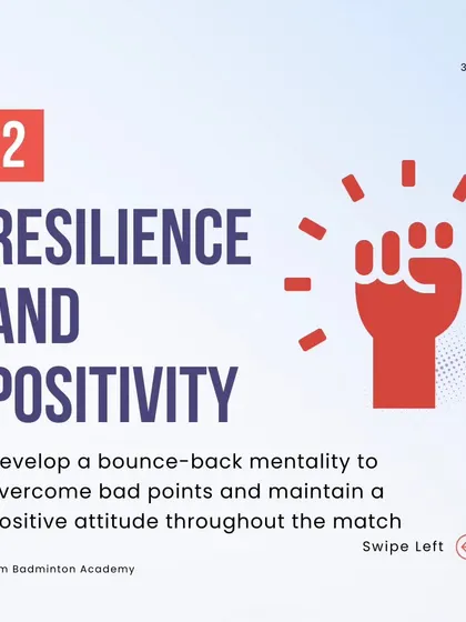 A positive mindset is a competitive advantage. We train our players to recover quickly from errors and approach every point with renewed determination and resilience.