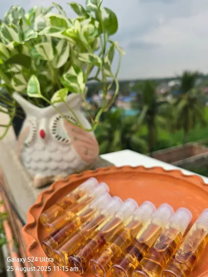 My Lip Serum Oils, pictured here with a lovely view. I believe in using the goodness of nature to care for your skin.
