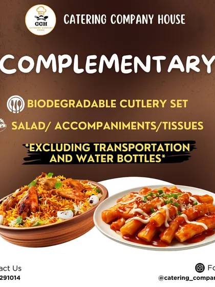 All our party package boxes come with complimentary biodegradable cutlery, salad, accompaniments, and tissues, making your hosting duties even easier.