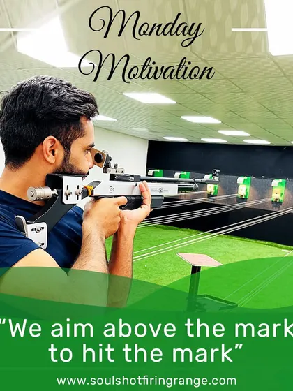 Monday Motivation: "We aim above the mark to hit the mark." Start your week strong and focused at the range.