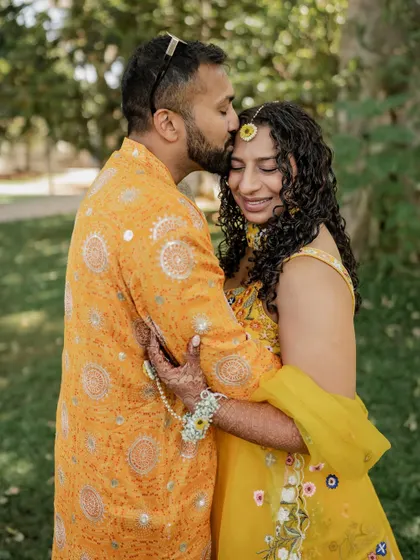 A lakeside Haldi with stunning decor and a super fun crowd. We capture both the beautiful setup and the candid, joyful moments of the celebration.