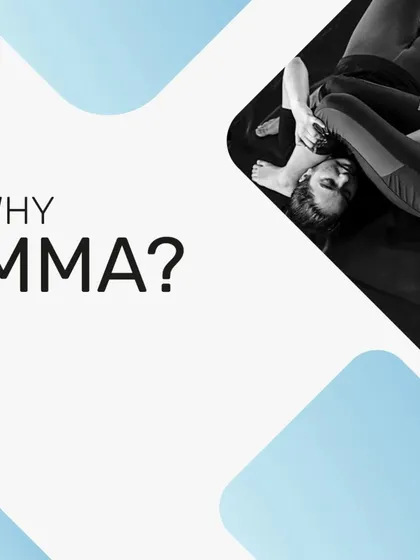 Why choose MMA? Because it offers a complete system for fitness, mental strength, and practical self-defence. This image captures a moment of control in grappling, a core component of our training.