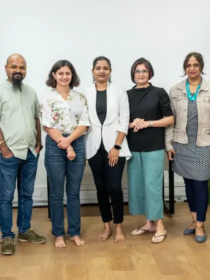 A group photo with my mentors and fellow photographers during my certification course. Continuous learning is so important to me, and I'm grateful for the guidance from industry experts.