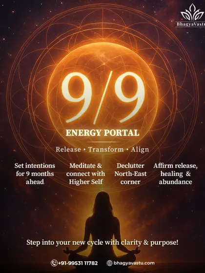 The 9/9 Energy Portal is a powerful day for transformation. I share tips on how to harness this cosmic energy by setting intentions, meditating, and decluttering your North-East corner to step into a new cycle with clarity and purpose.