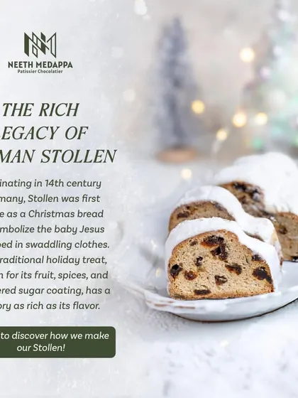 Discover the rich legacy of German Stollen, which originated in the 14th century as a Christmas bread symbolizing the baby Jesus wrapped in swaddling clothes.