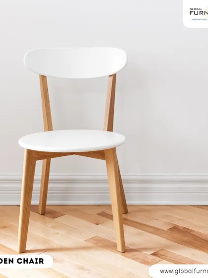 A simple and stylish wooden chair, representing our focus on crafted comfort where style meets seating excellence.