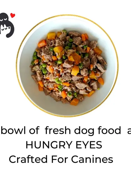 This is what a balanced, home-cooked meal for your dog looks like. Real ingredients, cooked fresh, and full of flavor.