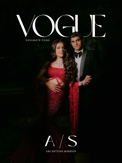 We love to get creative and tell your story in a unique way. This engagement announcement, styled as a magazine cover, gives a high-fashion, editorial feel to your celebration, making your big news feel even more special.