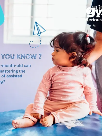 Did you know your 4-month-old can start mastering the basics of assisted walking? Our programs are designed around key developmental milestones, providing age-appropriate activities that support your child's natural progression from sitting to crawling to walking.