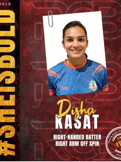 We congratulate A3's own Disha Kasat on her selection for the Royal Challengers Bangalore in the inaugural Women's Premier League.